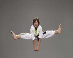 He has been doing karate since he was 4.